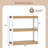 3 Tier Bookshelf Wooden Bookcase w/ Dual Anti-Tipping Kits Open Shelving Unit-481235791