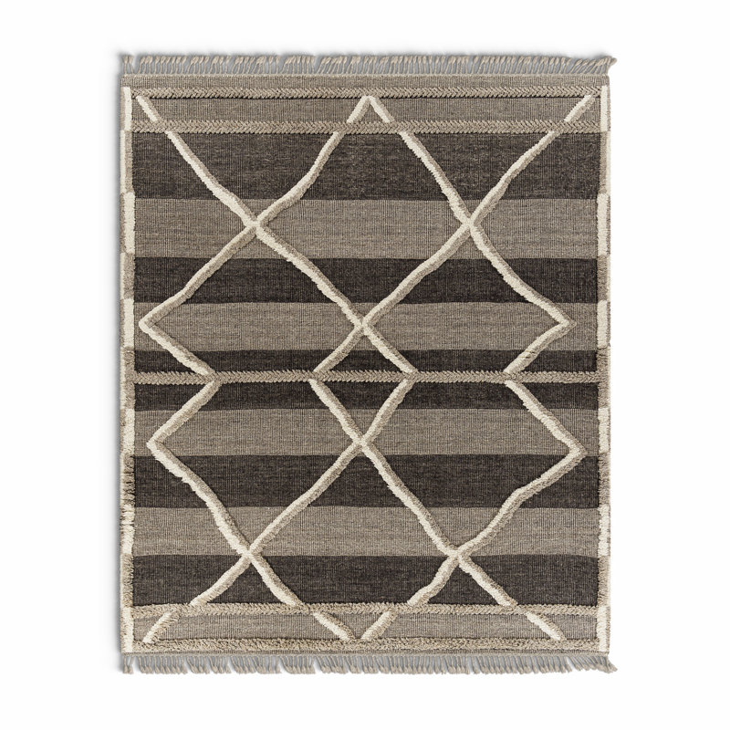 Leanna Wool Moroccan Indoor Rug, Rectangle 8' x 10'