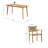 Lonan Acacia Patio Dining Set with Rectangular Table-853238330