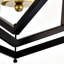 Luminaire suspendu moderne en métal noir 12 po pour îlot de cuisine, salle à manger, éclairage de plafond de bureau et vestibule mat-1524771186