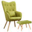 Hraztan Upholstered Accent Chair with Footstool-1505503789