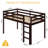 Solid Wood Toddler Platforms Loft Bed Twin Size With Stairs-1345482744