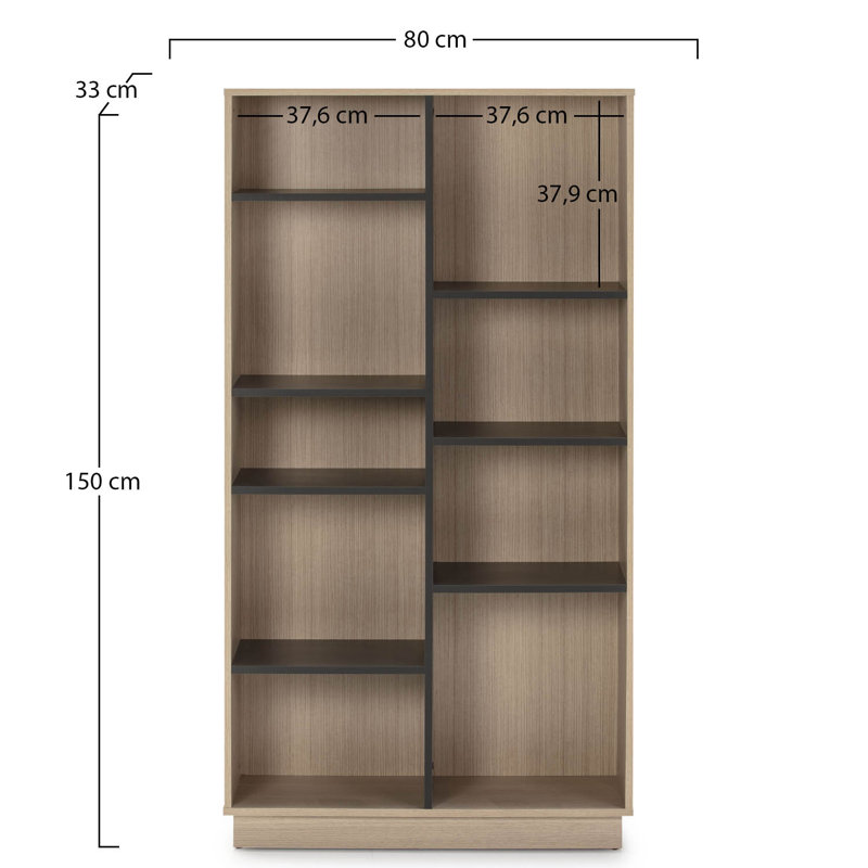 Doelling 80cm W Manufactured Wood Shelving Unit