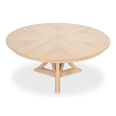 Casual Round Solid Oak Dining Table