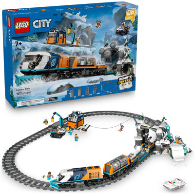 LEGO City Explorers Arctic Polar Express Train Building Set, 1517 Pieces, For 7+