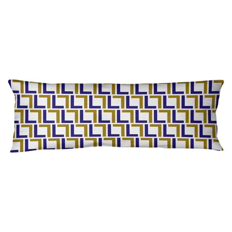 Oreiller de soutien Baltimore Football Luxury, Noir / mauve / blanc, polyester