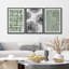 Motif de style Mid-Century moderne émeraude vert géométrique abstrait et minimaliste bohémien-100781112-100781113