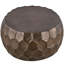 Table basse ronde avec base brillante à motif de losanges, table basse de salon pour la maison-526986769