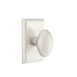 Emtek Passage Interior Mortise Set w/ Rectangular Rosette & Egg Knob (LH)