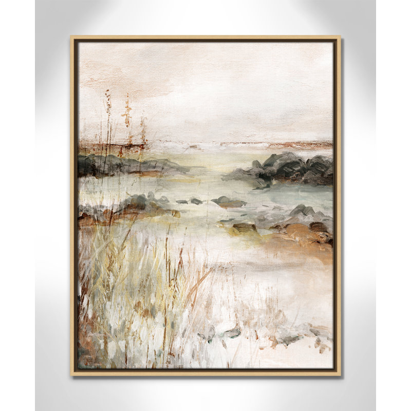 Impression de méandres de la rivière Wylder par Carol Robinson, H 29,5 po x l 23,5 po, Naturel