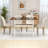  Dining Table w/ X-shaped Frame Wood Grain Texture Tabletop Accent Side Table