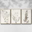 «Neutral Assemblage I», ensemble de 3 toiles encadrées-811726173-811726166
