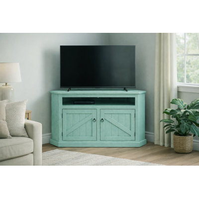 Benji Unfinished Corner TV Stand for TVs up to 65"