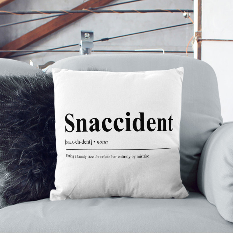 Square Cushion, 55cm H x 55cm W x 20cm D, Black