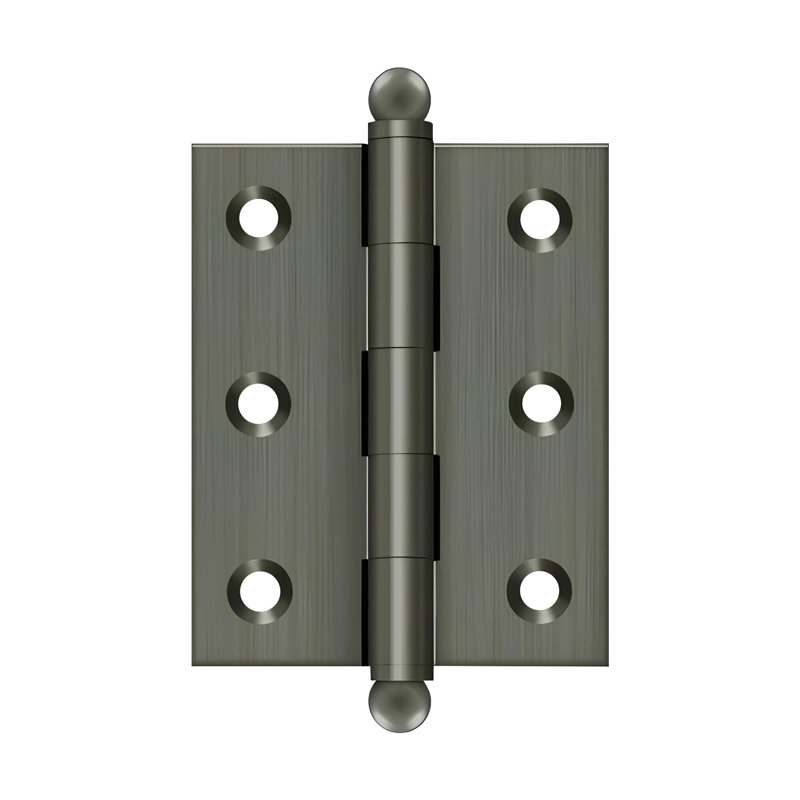 10'' x 10'' Solid Brass Traditional Hinge, Unlacquered Brass, 2.5" H x 2" W
