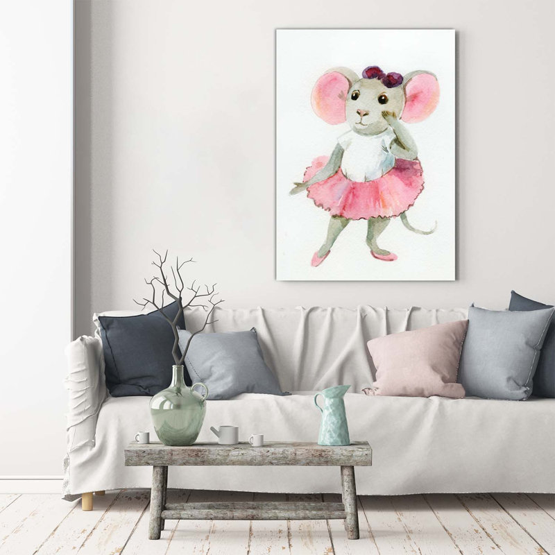 Mouse Ballerina - Wrapped Canvas Print