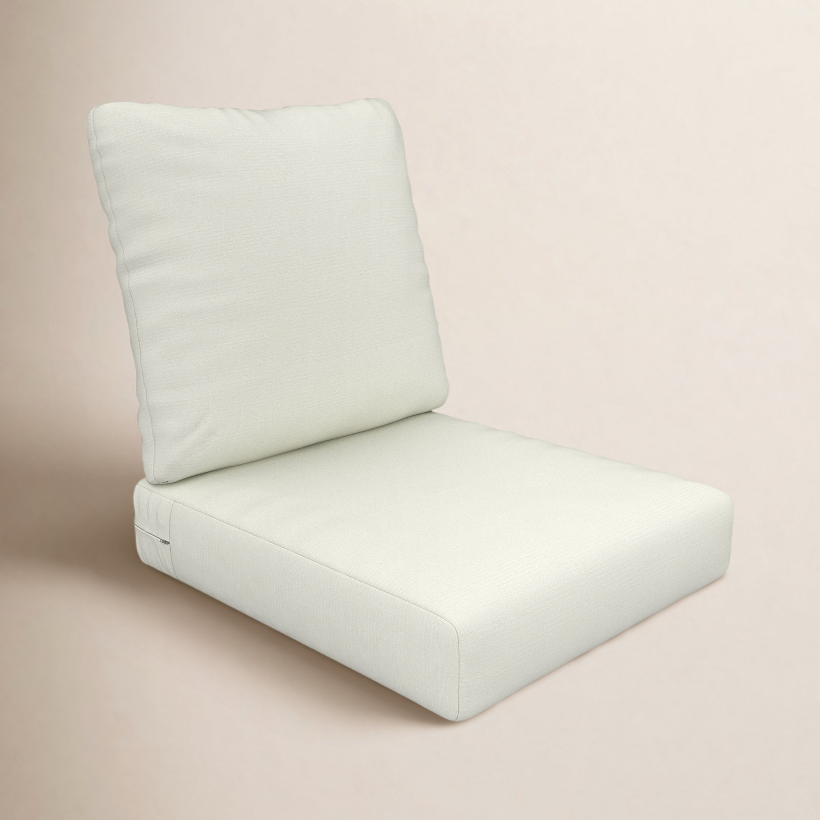 Amala 22" Sunbrella® Seat and Back Cushion, Canvas Natural Sunbrella® Canvas