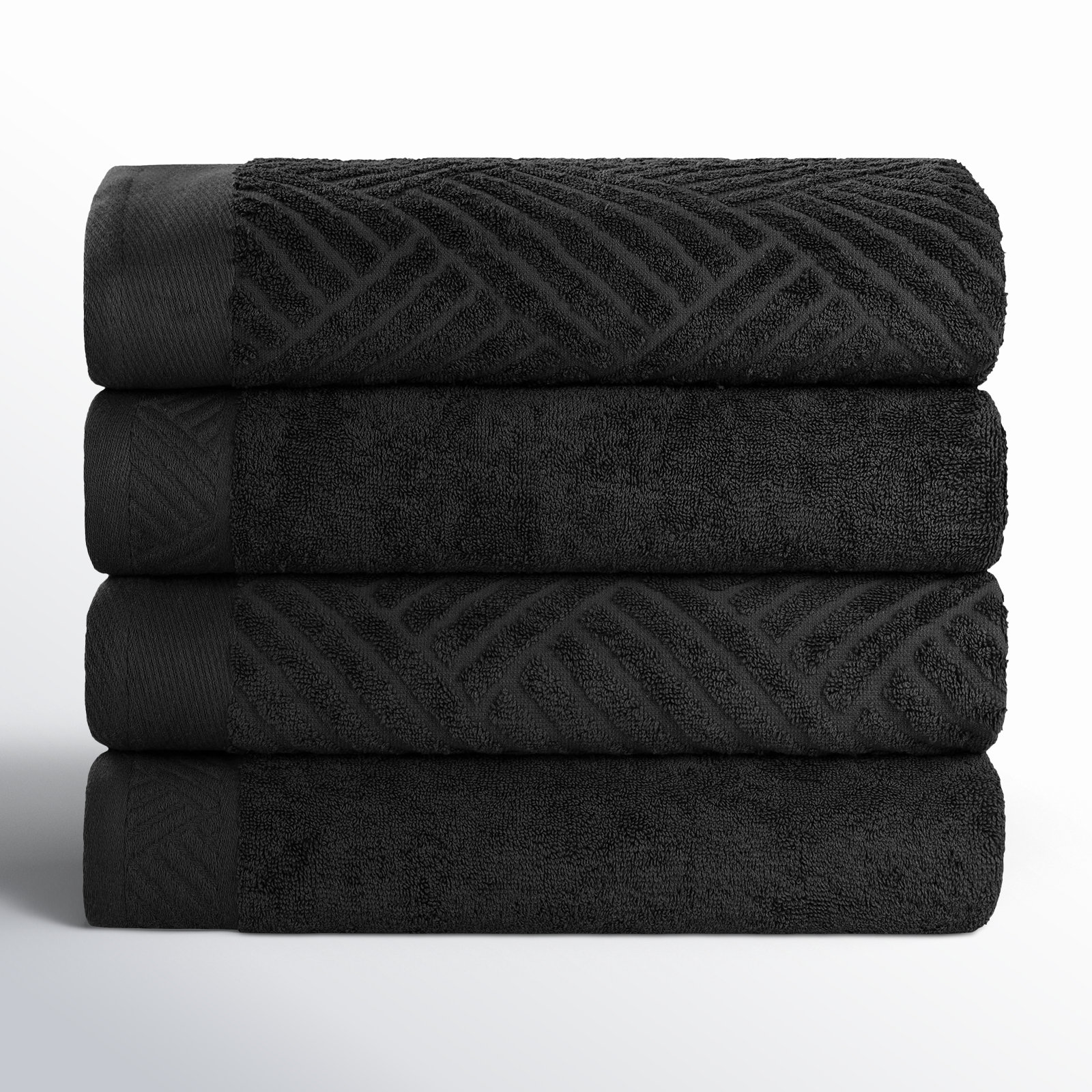Osterley Egyptian Cotton Bath Towels, Black