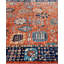 Tapis unique noué à la main Dobbins - rouge, 9 pi 1 po x 11 pi 11 po