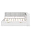 Lit de jour double avec tiroirs, tablette et port USB-316169557