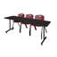 Table de formation en T Nick Nick, chaises empilables 2 M-32817772-32817766