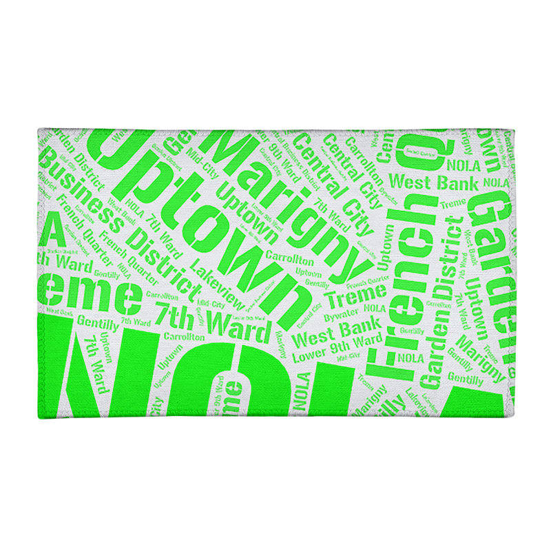 Tapis à tissage plat poils longs green area, Rectangle 4 pi x 6 pi