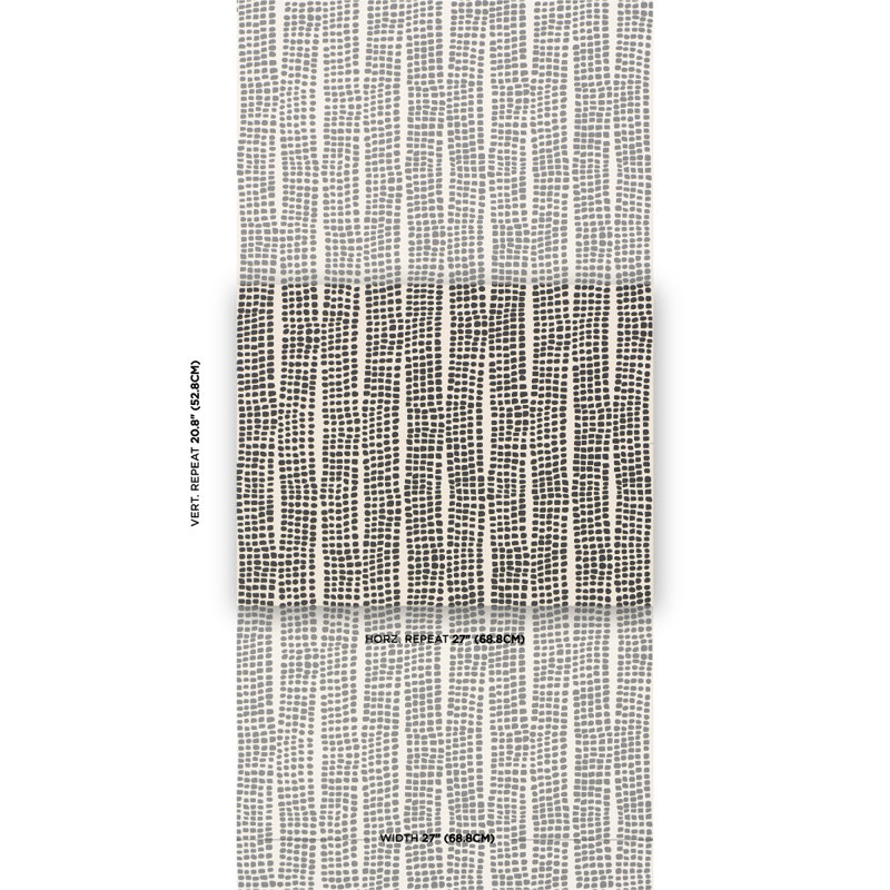 Noland Geometric Vinyl Wallpaper Roll, Carbon