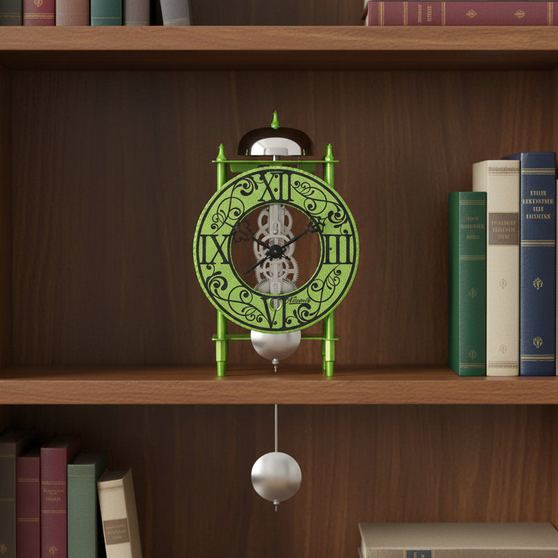 Horloge murale 5 po Hermle Marceline Strike, Green