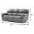 82.4" W Transitional Sofa, Dark Gray-942369350