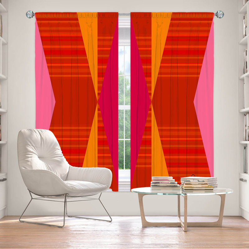 Ensemble de rideaux en polyester 2 pièces Cucco, L 40 po x L 82 po
