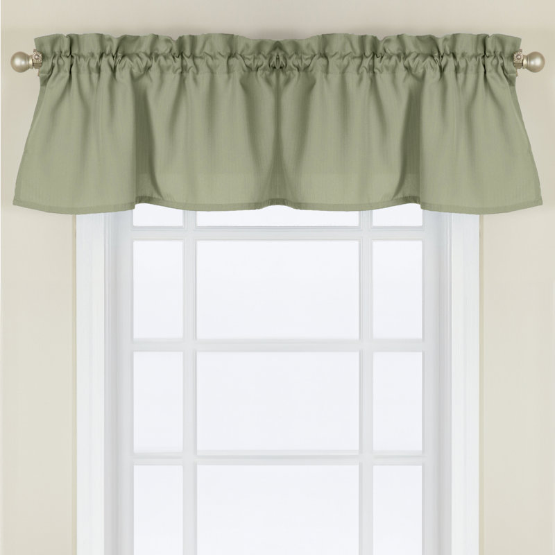 Ennis Curtain Window Valance, Sage