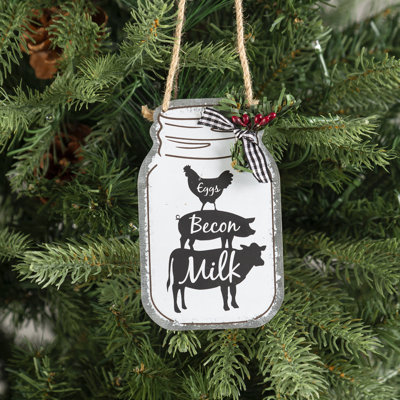 5.12'' Handmade Metal Animals Holiday Shaped Ornament