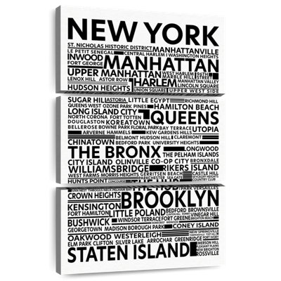 Tergel, New York, arrondissements et rues