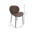 Chaise moderne en cuir PU avec structure en fer, confortable et belle chaise d'appoint pour la cuisine et la salle à manger-589071868-570227497