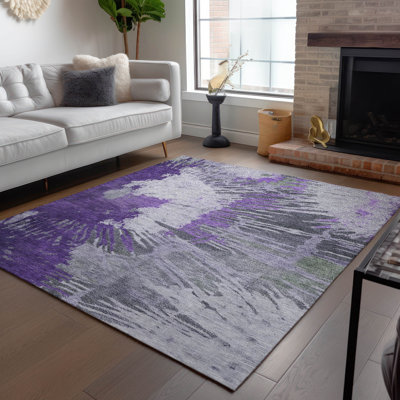 Kaylani Washable Abstract Indoor / Outdoor Rug