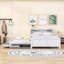 Lit plateforme en bois avec lit gigogne simple et 3 tiroirs Olriedge-2143325502-2143325503