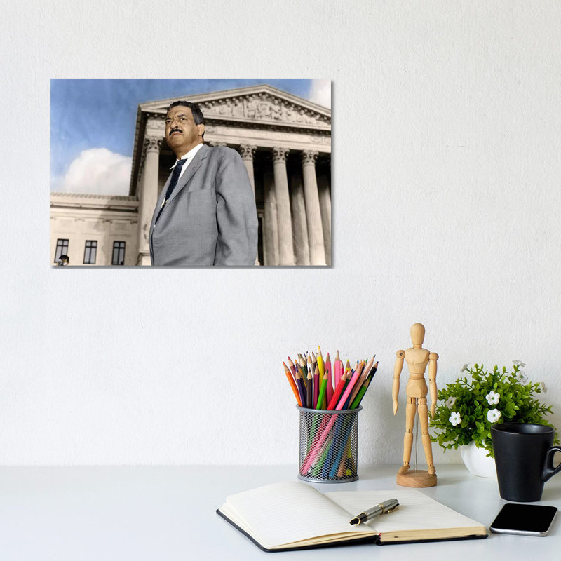 " Thurgood Marshall (1908-1993) " by Granger, 8" H x 12" W x 0.75" D