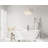 67 Inch Bathtub in Glossy White with Trim-105506259