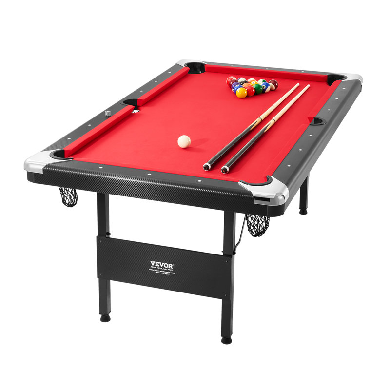 Table de billard avec patins VEVOR, H 31,9 po x L 75,6 po x l 42,9 po