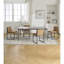 Ensemble de 2 chaises d'appoint rembourrées en lin avec structure en fer, design minimaliste pour la salle à manger ou le bureau à domicile