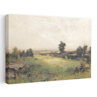 Paysage champêtre abstrait contemporain, art naturel