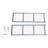 41.7 H x 15.7 W Acrylic Display Shelf