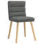 Ensemble de 4 chaises de salle à manger Vidaxl gris foncé-116118512-116118510