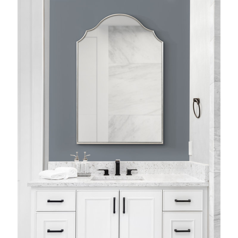 Aleeza Arch Mirror, 30" x 20", Silver