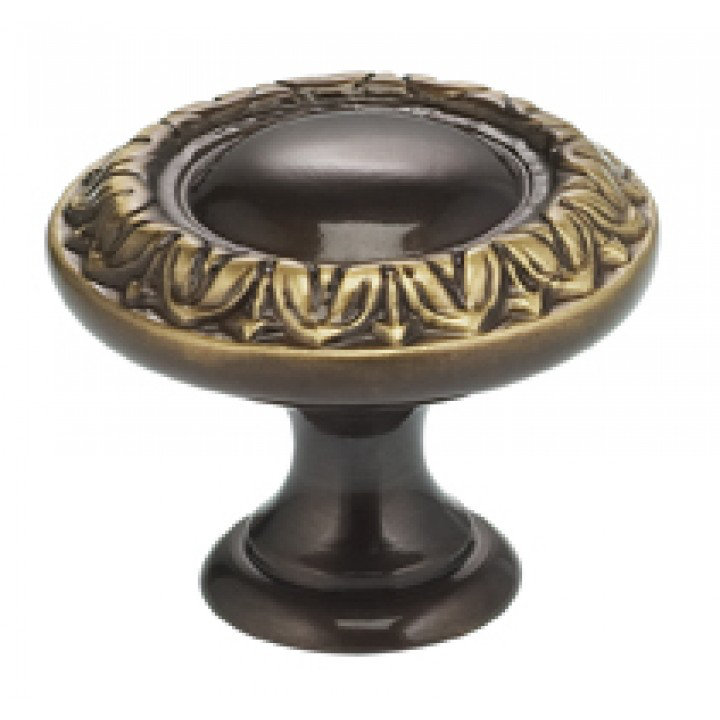 Poignée champignon surdimensionnée de 1 9/16 po de diamètre, Bronze ombré, H 1,19 po x l 1,19 po x P 1 po