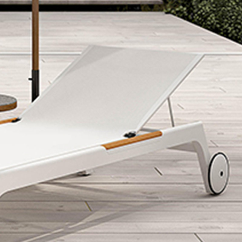 Chaise longue d'extérieur en alliage d'aluminium Siddie
