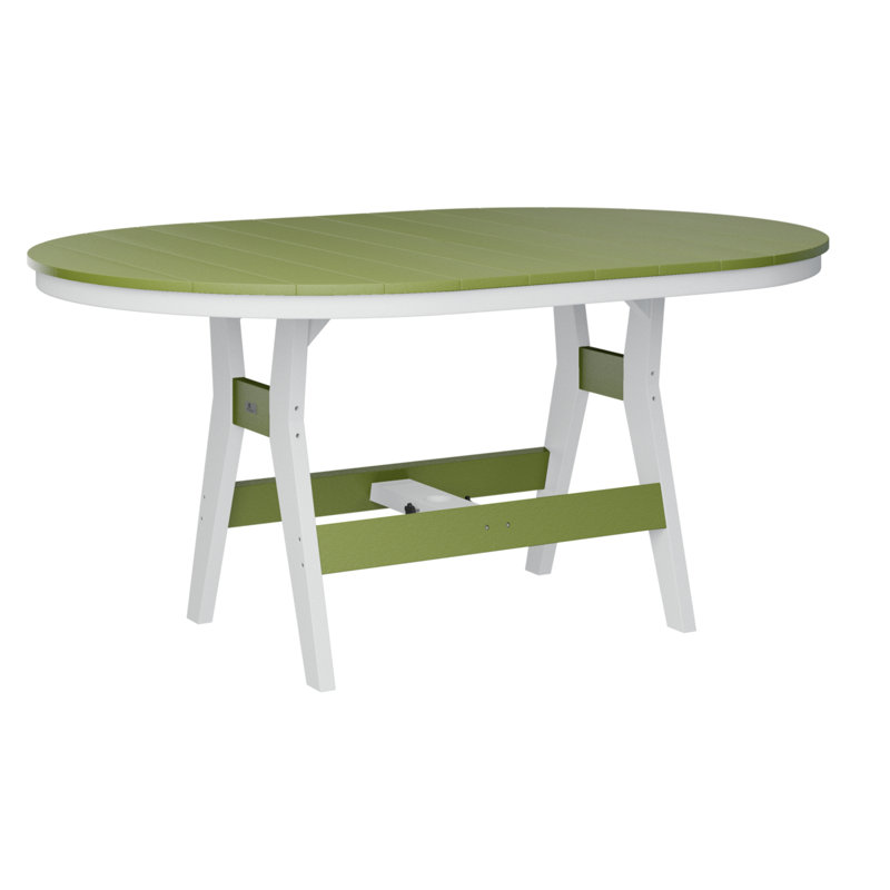 Table de bar berlinoise de Berlin, Vert kiwi, H 38,87 po x l 64 po x P 44 po