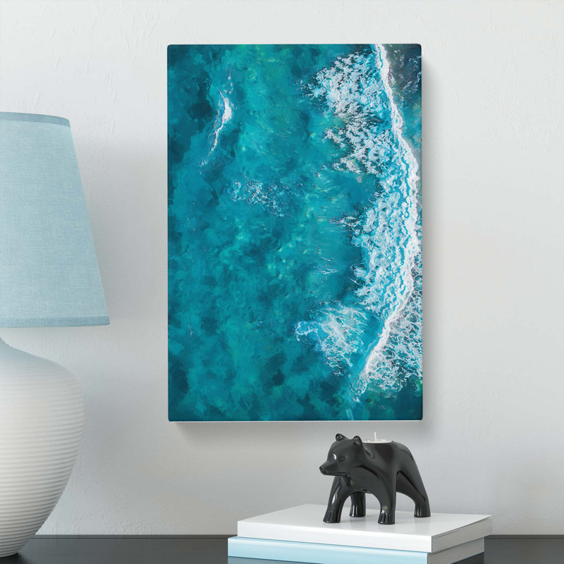 Waves In Brisbane Australia - Wrapped Canvas, 91cm H x 60cm W x 3cm D