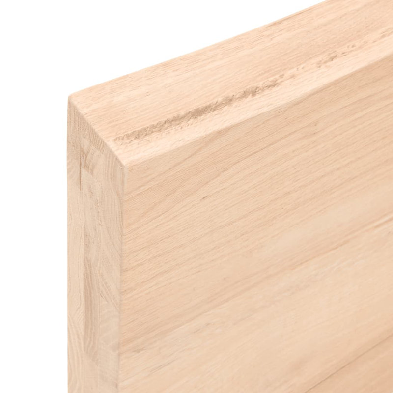 Bois massif traité avec meuble-lavabo vidaXL, Naturel
