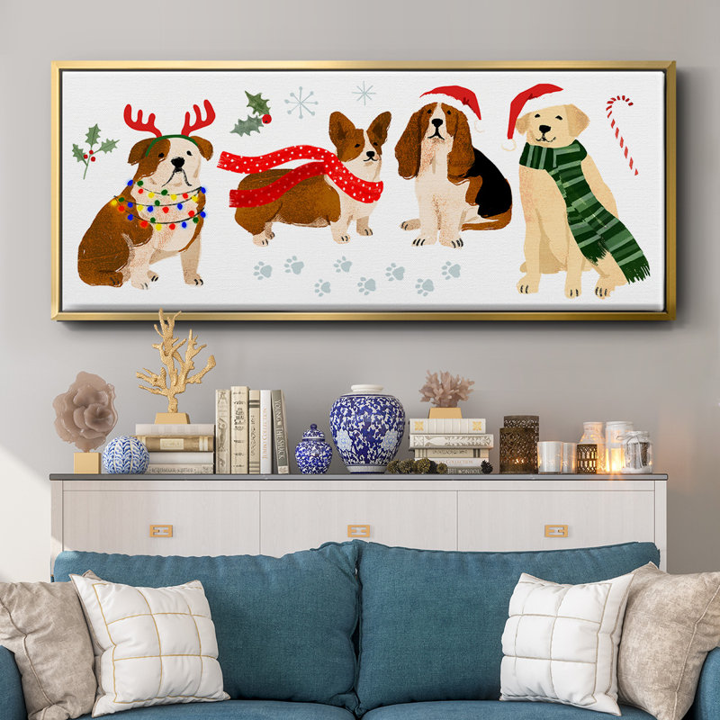 Collection Holidogs - toile encadrée, H 24 po x l 60 po